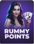 Rummy Points tile in the Hero11 Games tab, Rummy section
